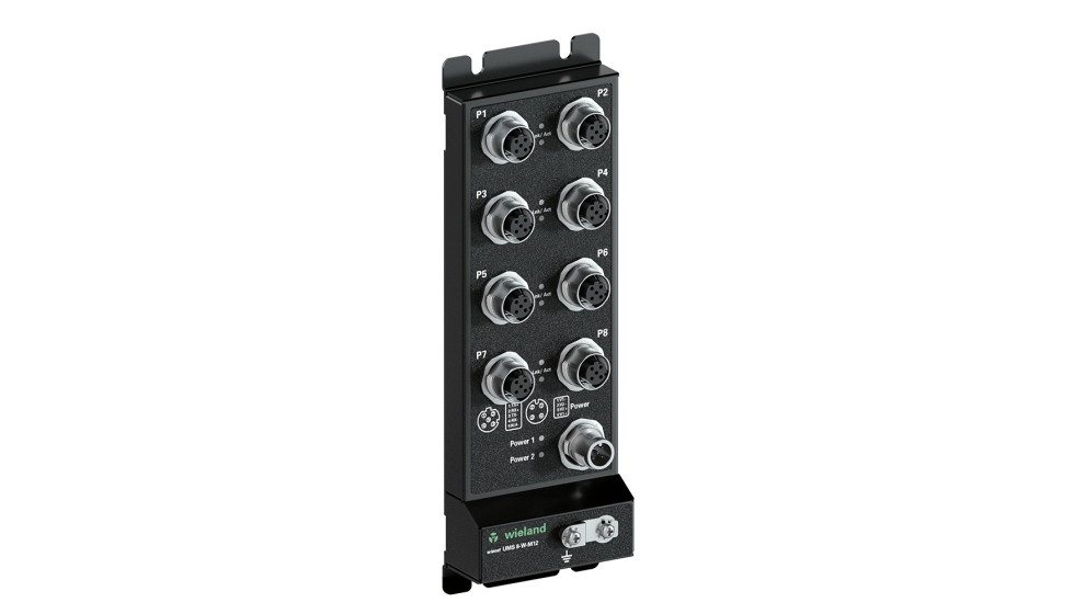 Nuevo switch IP Wienet UMS 8-W-M12, de Wieland Electric
