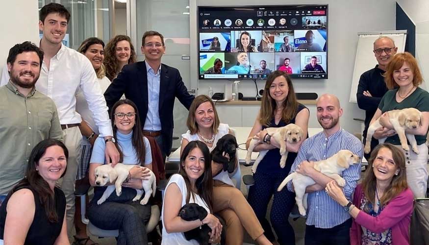 Los voluntarios del Programa Huella Elanco convivirn con los cachorros para ensearles a relacionarse y a comportarse de manera adecuada...