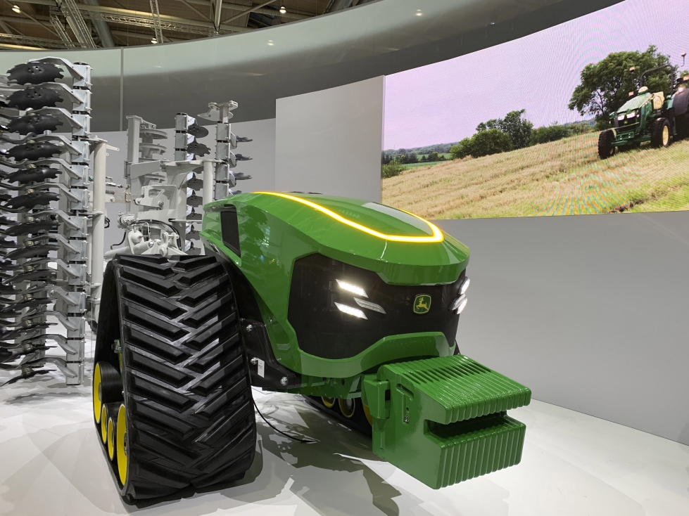 Concepto de tractor-apero de John Deere, presentado en Agritechnica 2019