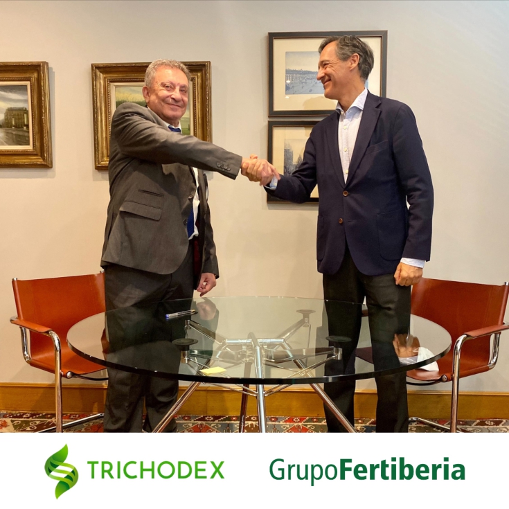 Francisco Prez, CEO de Trichodex y Javier Goi, presidente de Grupo Fertiberia