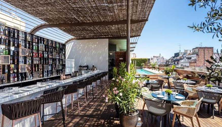 En The Rooftop se puede disfrutar de una gastronoma de calidad, con una de las mejores panormicas de la ciudad