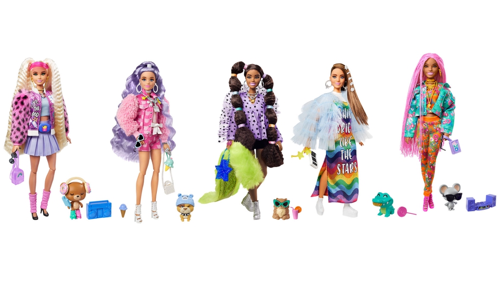 Barbie Extra, muecas con mascota y accesorios, de Mattel