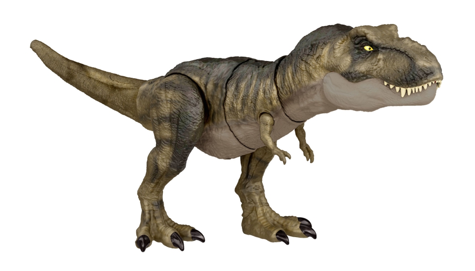 Jurassic World T-Rex golpea y Devora, de Mattel