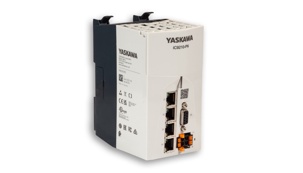 El primer producto de hardware bajo el paraguas de la nueva plataforma i Control de Yaskawa es el PLC iC9210-PN con Profinet...