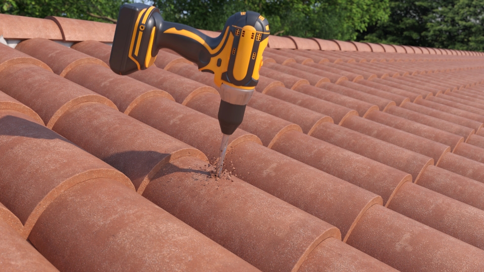 Com o ClickFit EVO varo roscado pode instalar rapidamente os mdulos fotovoltaicos em todos os tipos de telhados inclinados...