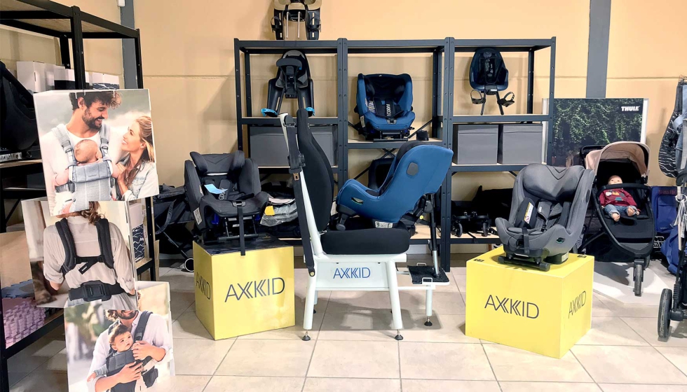 Showroom de la marca AxKid, distribuida por Independent Marketing