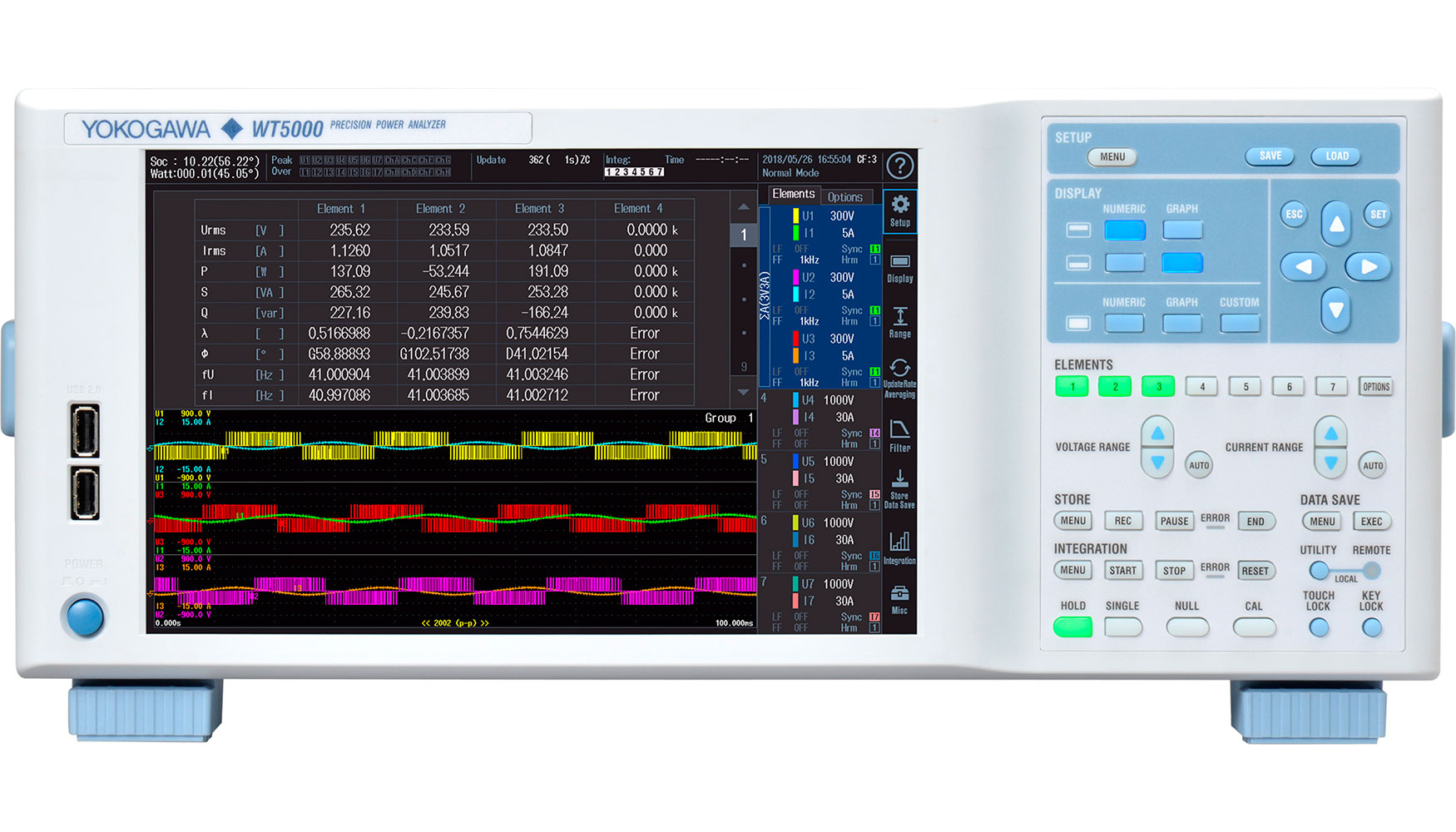 El WT5000, modular y ampliable, es el analizador de potencia ms preciso de Yokogawa, con una precisin de medida especificada de 0,03%...