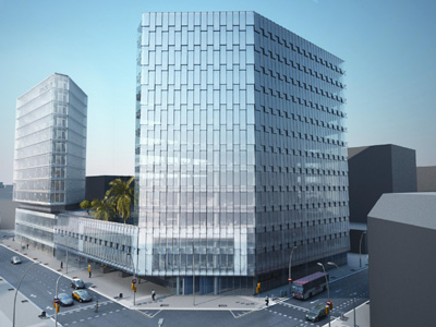 Edificio Interface en el nuevo distrito 22@ de Barcelona