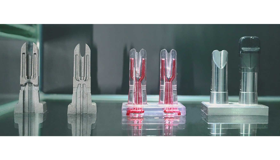 Moldes impresos en 3D con solucin de alineacin automtica. Foto: Borton Precision