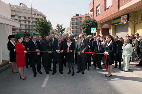 Inauguration of the Fira of Sant Josep, in charge of the Minister of education of the Generalitat de Catalunya, Ernest Maragall...