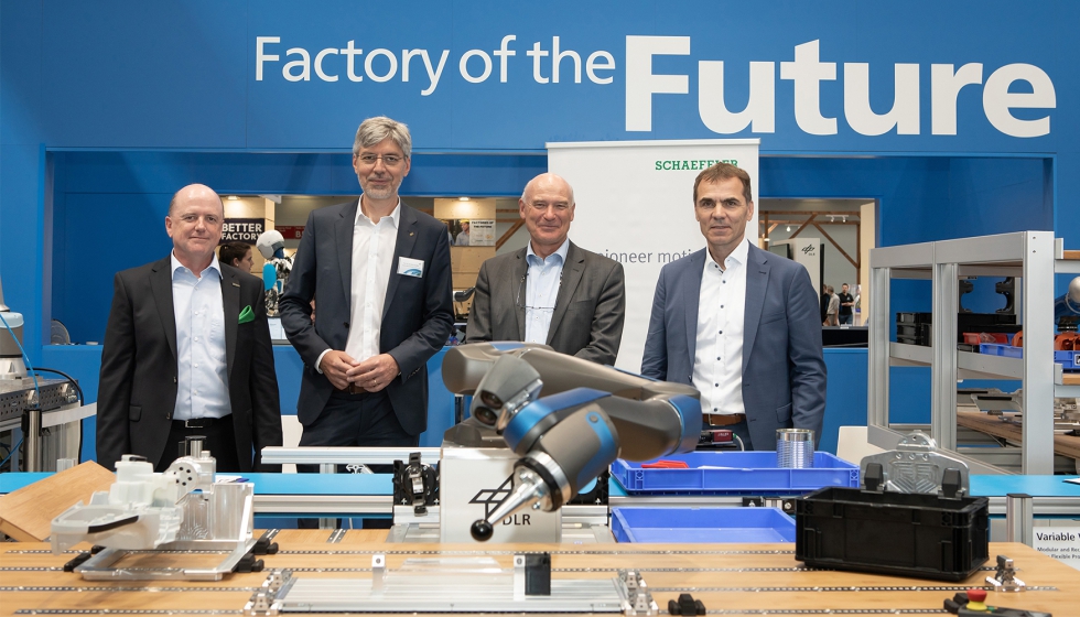 Ralf Moseberg, senior vice president industrial automation de Schaeffler; Alin Albu-Schffer...