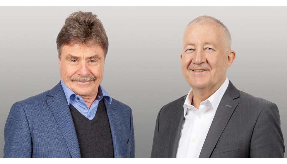 Karl-Walter Braun, presidente del consejo de administracin (a la izquierda) y Eugen Elmiger, CEO del grupo Maxon. Foto: Maxon...