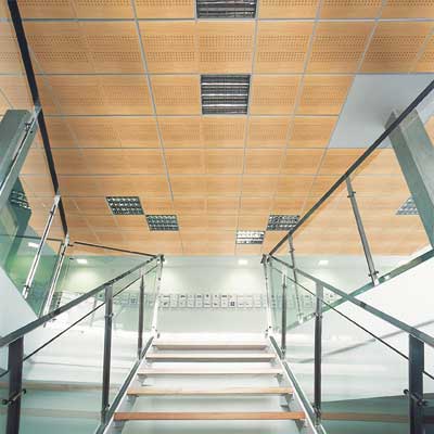 La calidez de los tonos convierten al falso techo Baltech en un elemento decorativo ms que permite la creacin de elegantes ambientes...