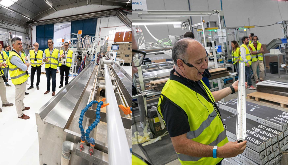Visita guiada a las fbricas de Zalux, del grupo Trilux, donde se desarrollan las luminarias de la marca