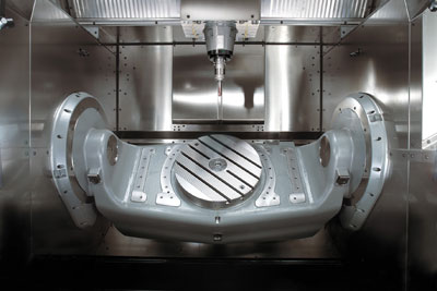 Mesa circular orientable CN  440 mm con motor de par integrado
