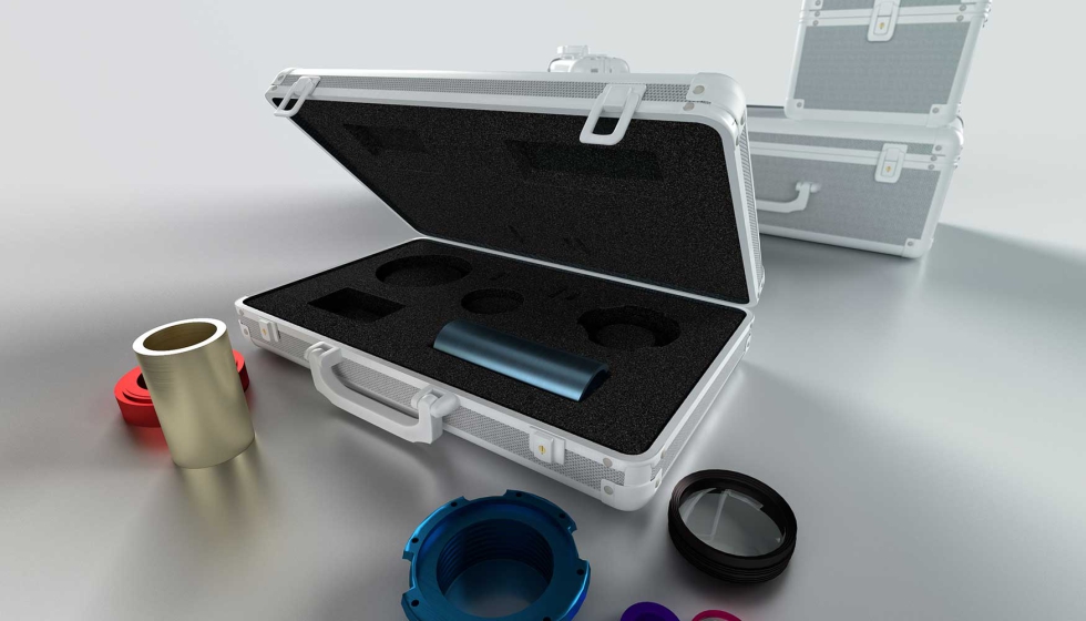Una aplicacin tpica - Caja de lentes forrada con material Zotefoams