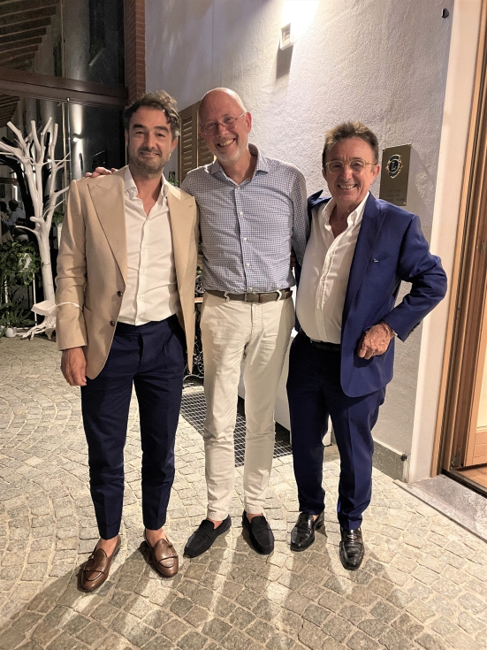 De izquierda a derecha: Federico Masarati (Federfin Tech), Denis Van Roey (CEO Vinventions) y Livio Masarati (presidente Federfin Tech)...