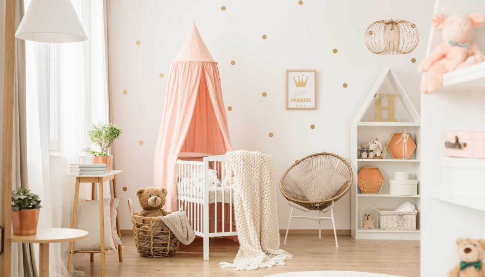 La categora de Canastilla incluye todo el textil para decorar la habitacin del beb