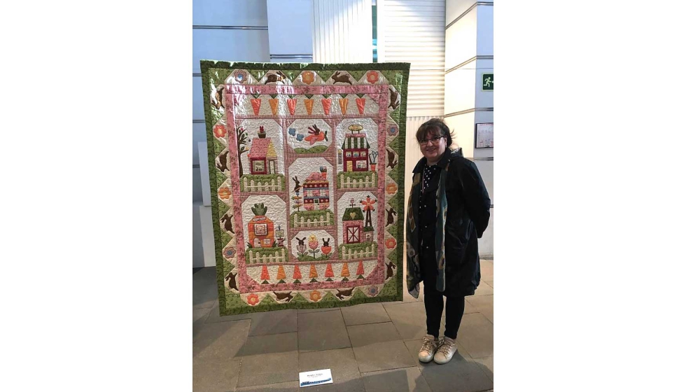 Rosa Estrada expuso en la XIX Exposicin Nacional de Patchwork, en Zaragoza (octubre 2019)