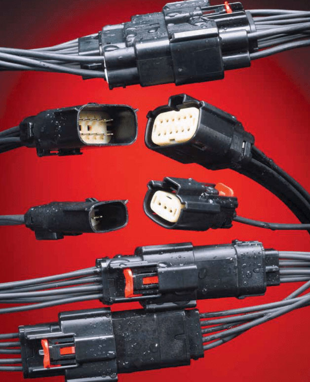 Figura 2: La serie Molex MX150L de conectores sellados