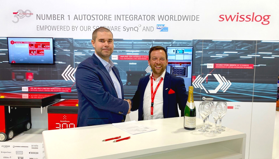 Swisslog y Barona firman un nuevo proyecto AutoStore en LogiMAT 2022