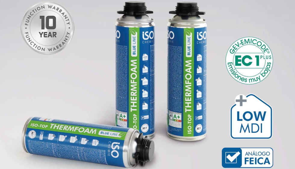 ISO-TOP Thermfoam 'Blue Line' es muy fcil de usar y saludable para el hogar. Imagen:  2022 ISO-Chemie GmbH