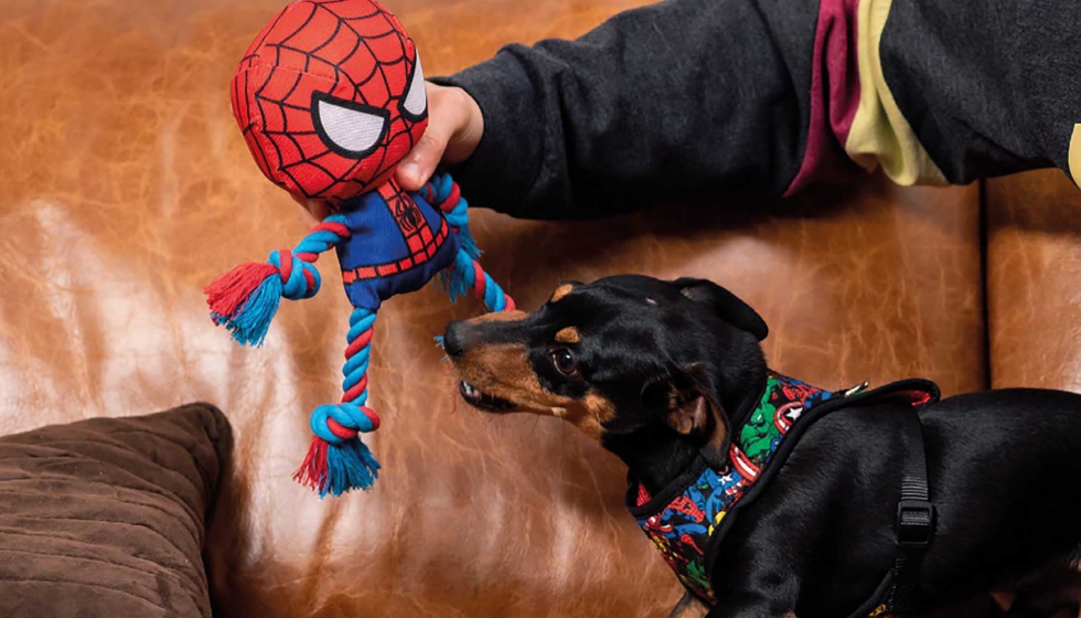 El peluche de Spiderman, de la lnea de juguetes de For Fan Pets