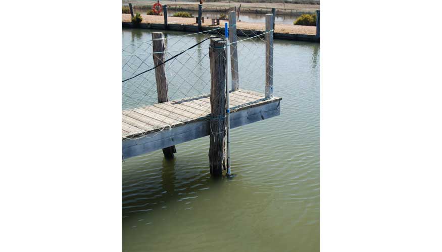 Sistema de conteo instalado en una balsa de doradas