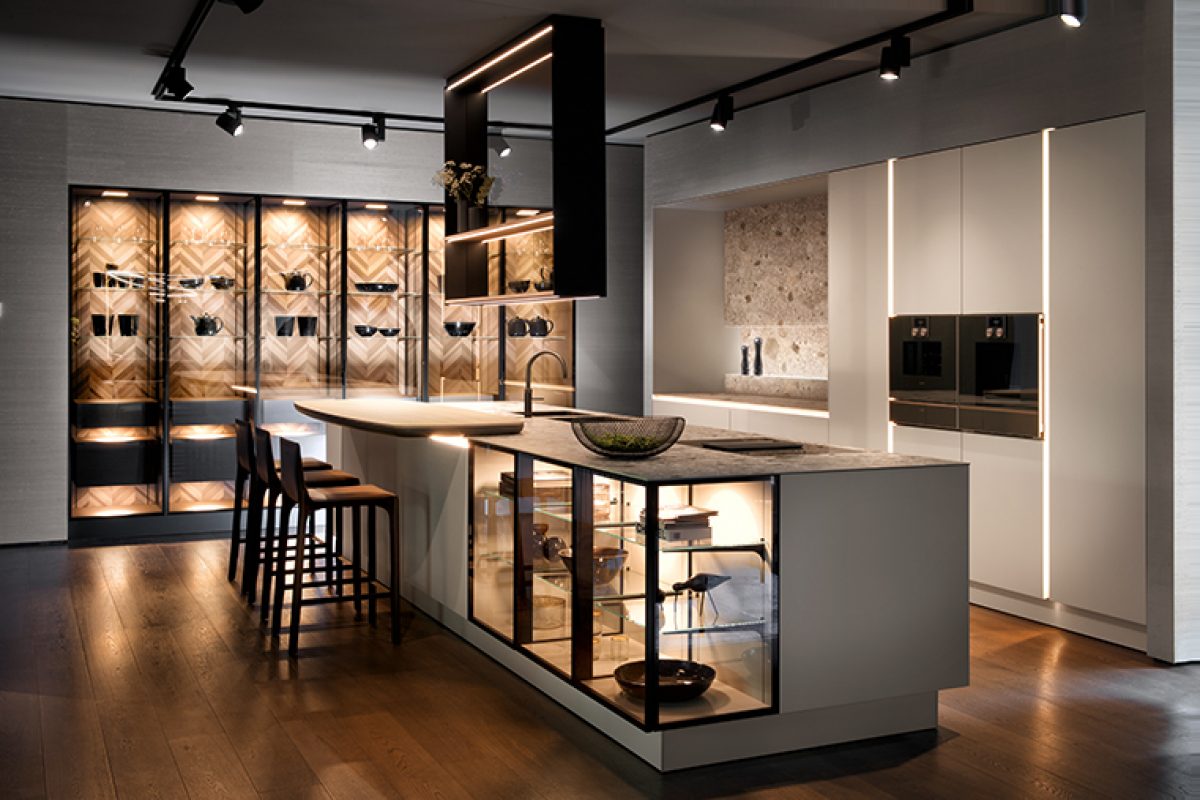 SieMatic handle-free kitchen, new intelligent concept for Purist kitchen design