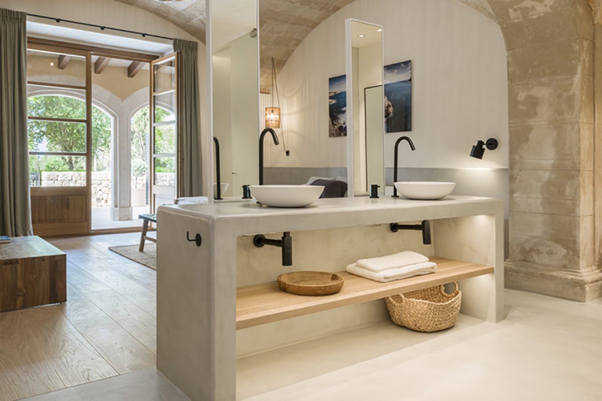Jorge Bibiloni Studio chooses Ritmonio taps for the bathrooms of Son Julia Country House & SPA in Mallorca