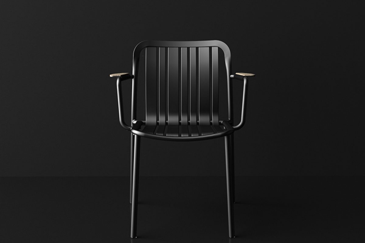 Parisian signs of the early twentieth century in Trocadero, the outdoor chair by Ramon Esteve for Talenti