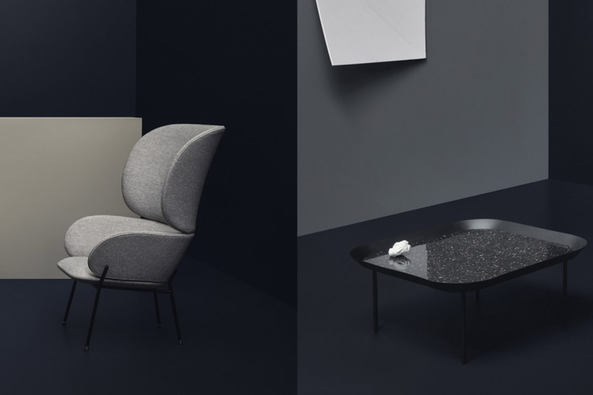 Carmen armchair and Aro coffee table: The new by Yonoh for scandinavian design brand Bolia