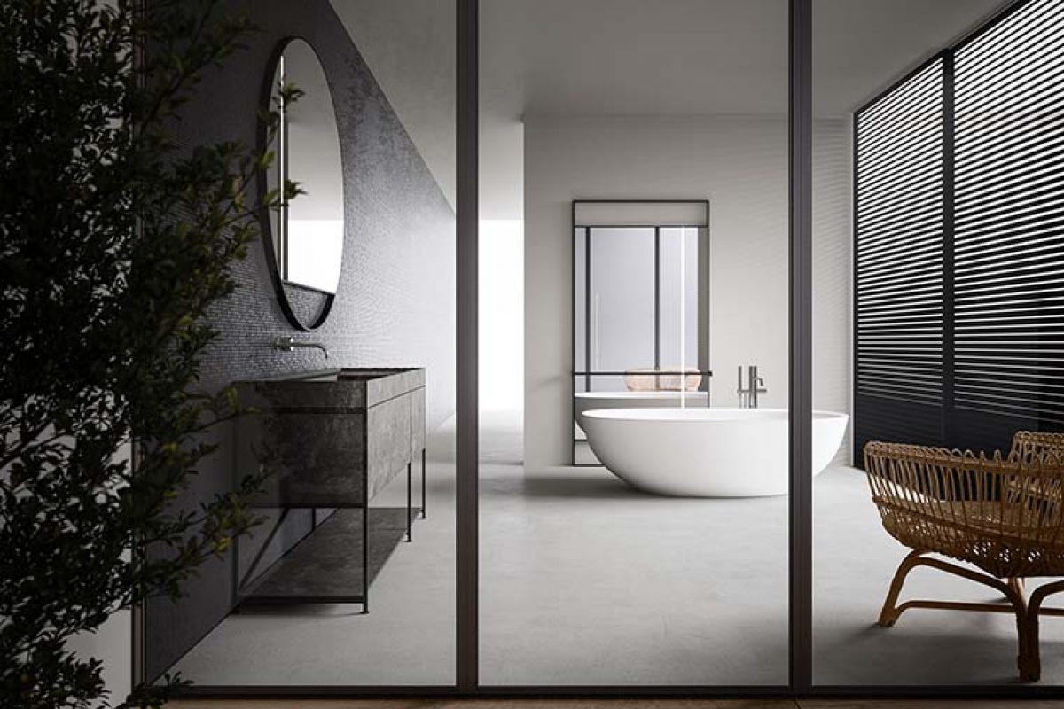 R.I.G. Bathroom system designed by Mikal Harrsen for Boffi
