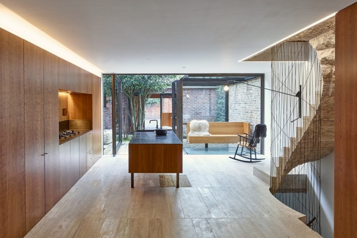 The studio GROUPWORK + Amin Taha renovates a house in London with touches of AHEC American cherry tree wood