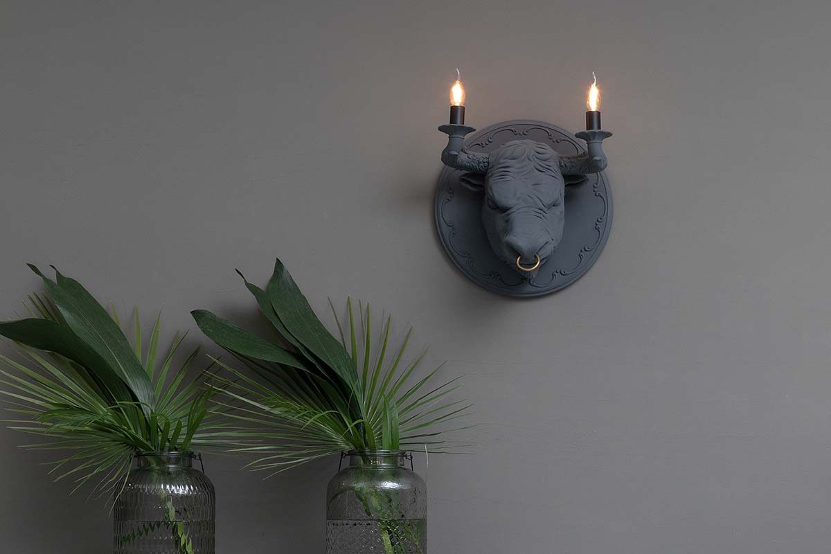 Corrado wall lamp by Matteo Ugolini for Karman. An homage to the ancient art of bullfighting