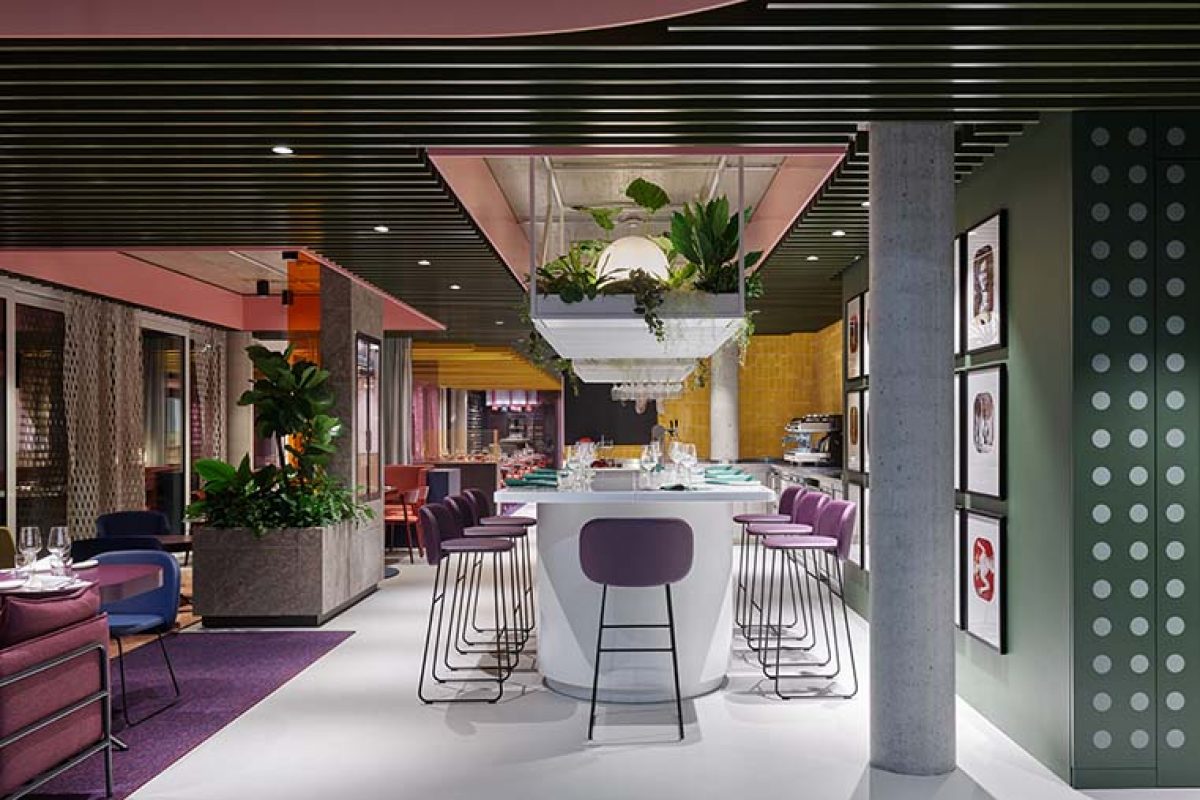 La Visione, the restaurant and co-working of Object Carpet designed by Ippolito Fleitz Group