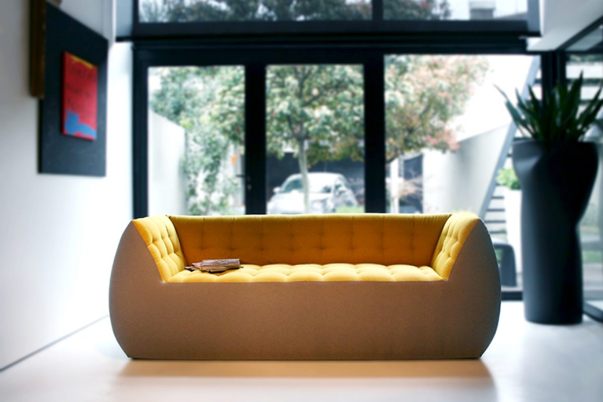 Spongy, the comfortable, fluffy and playful sofa designed by Marco Serracca for Two.Six