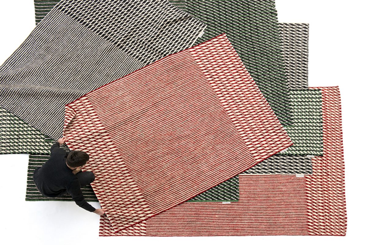Ronan & Erwan Bouroullec designed the Blur collection for nanimarquina. A rug with two different readings