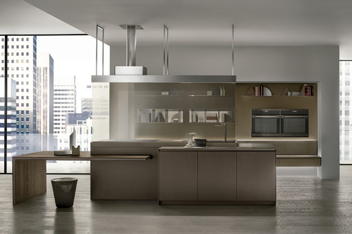 Ernestomeda presents the IconColor kitchen, clean and flexible aesthetics
