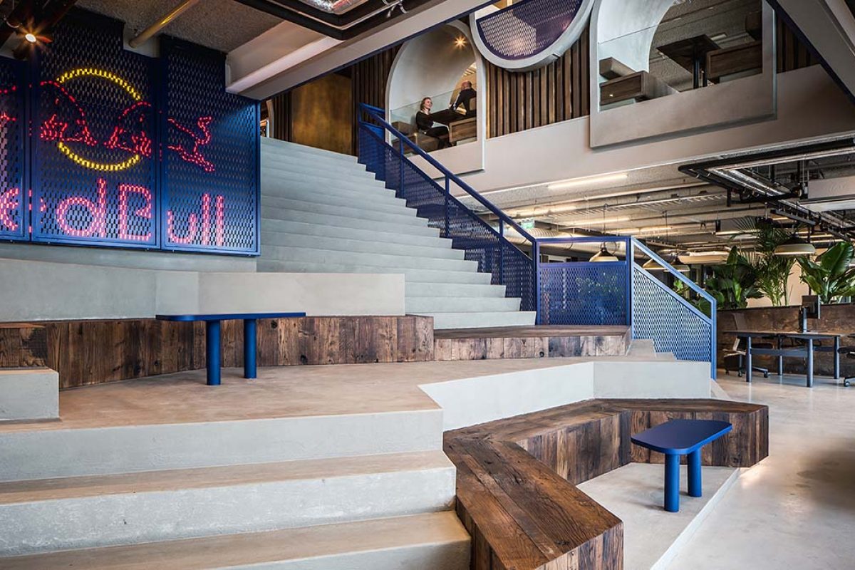 The new workspace of Red Bull Amsterdam. A project by Casper Schwarz