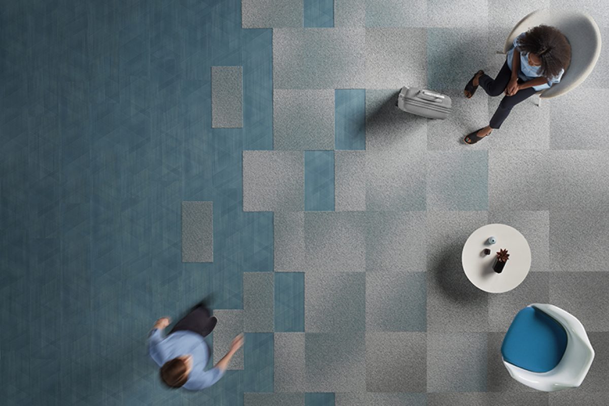 Visual Code and Drawn Lines, the new carpet tile and LVT collections by Interface