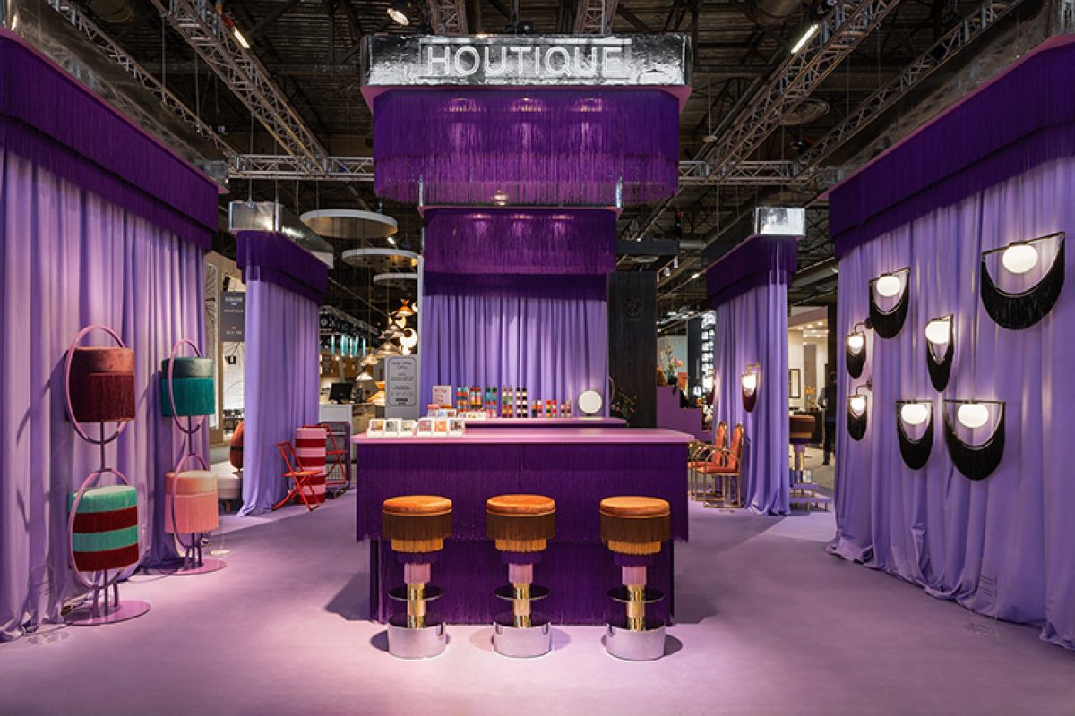 Delve into the Houtique's sexy, lux and fun world at Maison&Objet, designed by Masquespacio