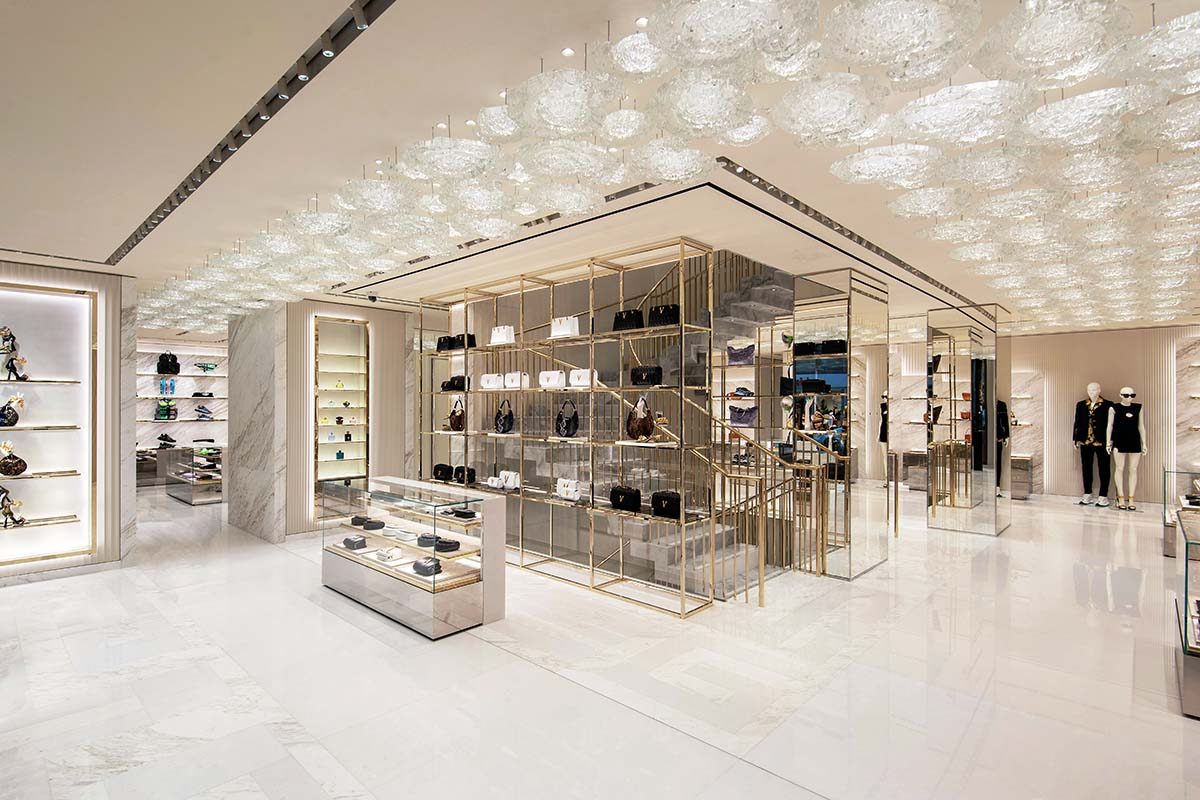 Case Studies: Margraf marbles are the stars at the new Versace boutique in Paris