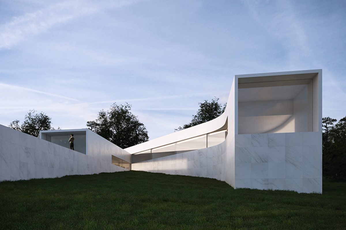 Fran Silvestre Arquitectos designed House Coimbra-Steinmann. Adapt to the topography and open up to the landscape