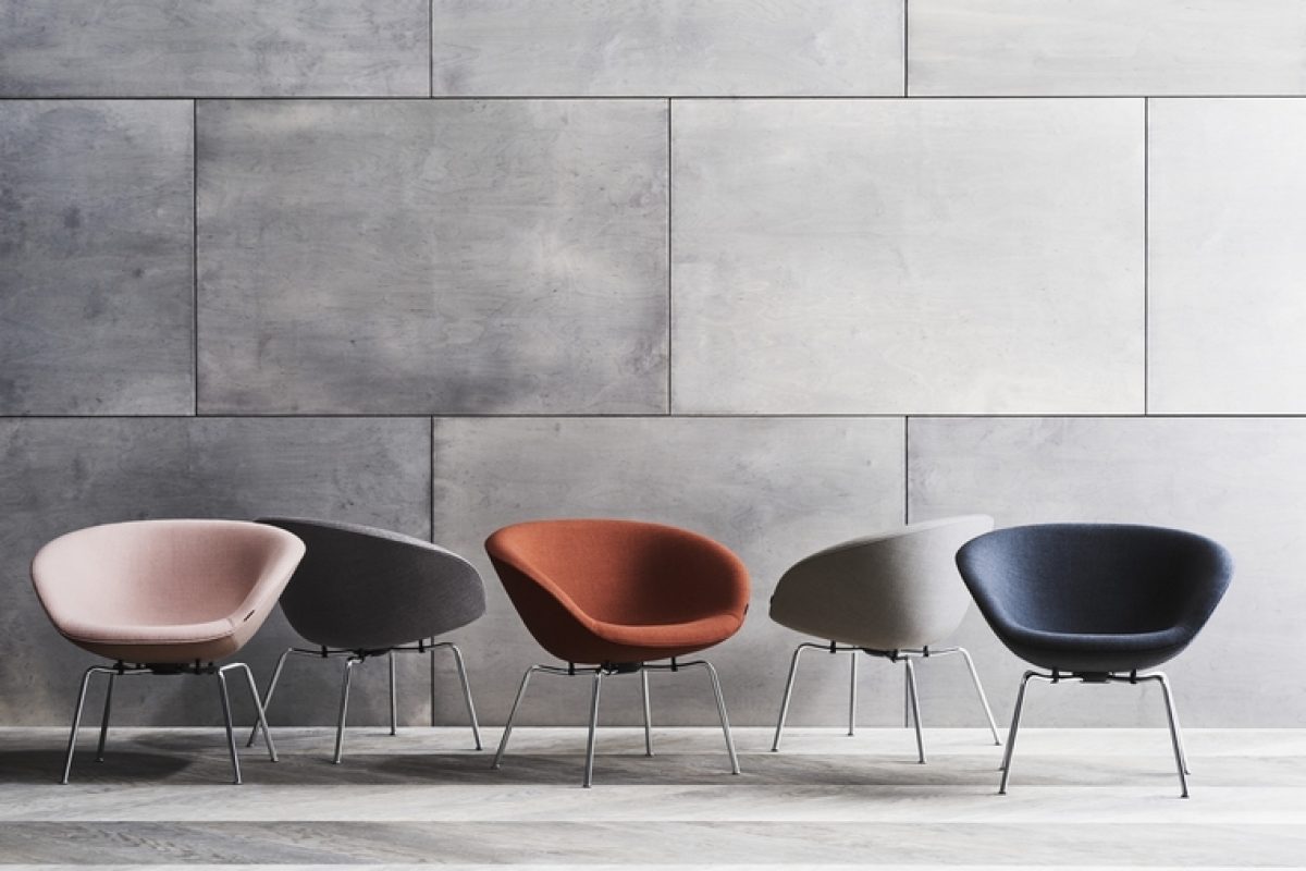 Fritz Hansen resurrected the iconic Pot Chair, designed by Arne Jacobsen in 1960