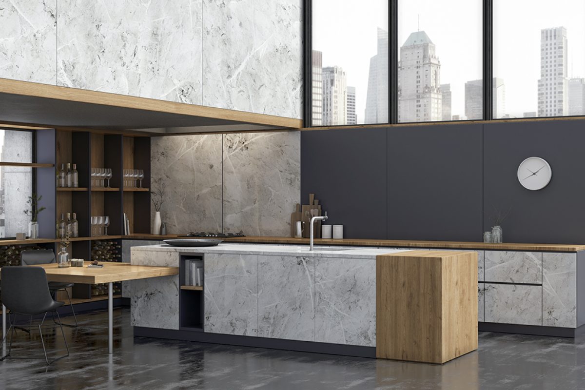 Unique kitchens with the new Stucco and Fusion finishes by Innovus