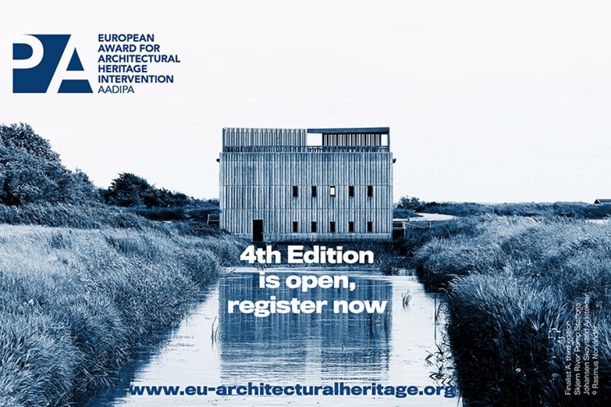 Now open the registration for the 4th European Award for Architectural Heritage Intervention AADIPA