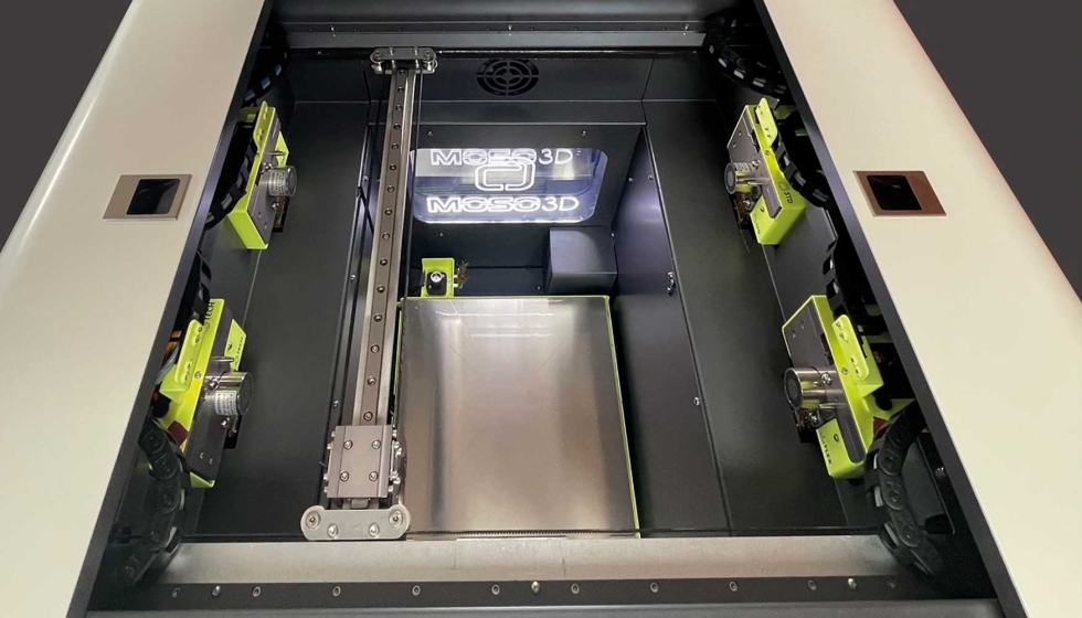 Todas las herramientas de las impresoras de Moso 3D estn construidas con componentes mecanizados de alta calidad