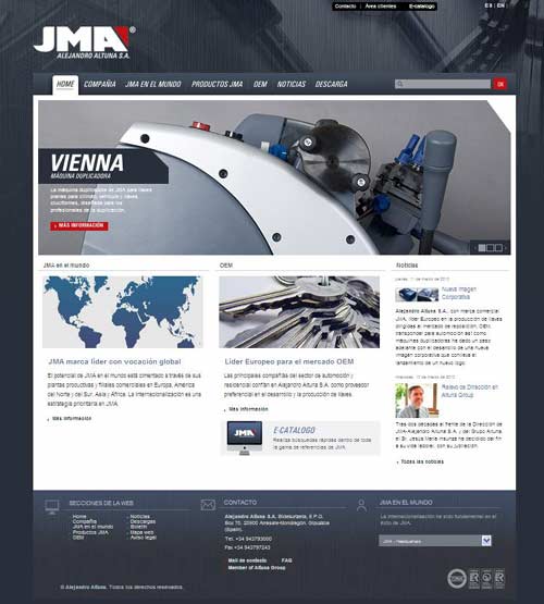  Nueva pgina web de JMA
