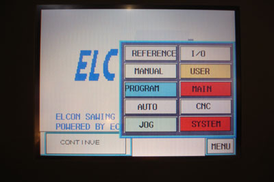 Elcon ha sido el primero en desarrollar e introducir la tecnologa de pantalla tctil para las sierras de panel vertical...